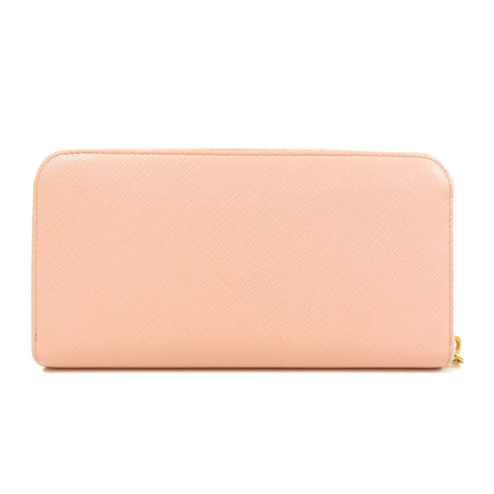 Prada Wallet Motif Leather Long Rion Black